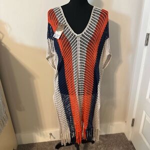 FEATHERED ROOTS Swim Coverup L